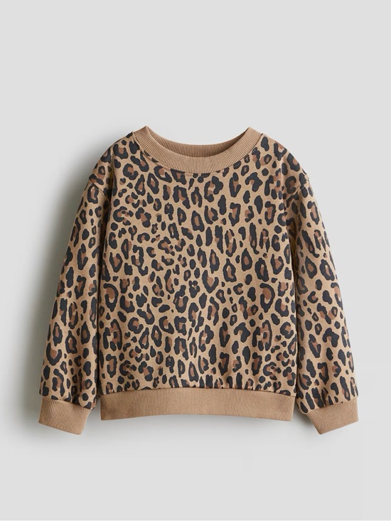 H&M Other - H&M Girls Leopard Print Sweatshirt Size 5T/6Y